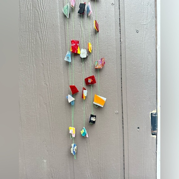 Hanging wall decor OOAK Assemblage Art Handmade Mosaic Indoor/Outdoor - Picture 8 of 15